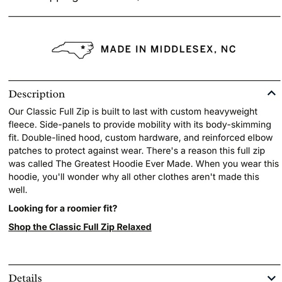 American Giant Black Women's Classic Full Zip Hoodie - Picture 7 of 7